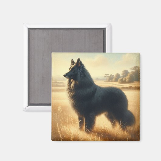 Belgian Sheepdog マグネット (正面/裏面)