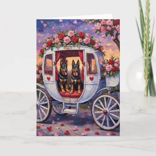 Belgian Shepherd Dog Valentine's Day カード (正面)