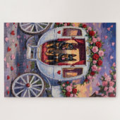 Belgian Shepherd Dog Valentine's Day ジグソーパズル (横)