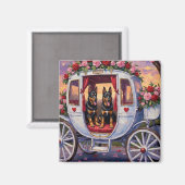 Belgian Shepherd Dog Valentine's Day マグネット (正面/裏面)