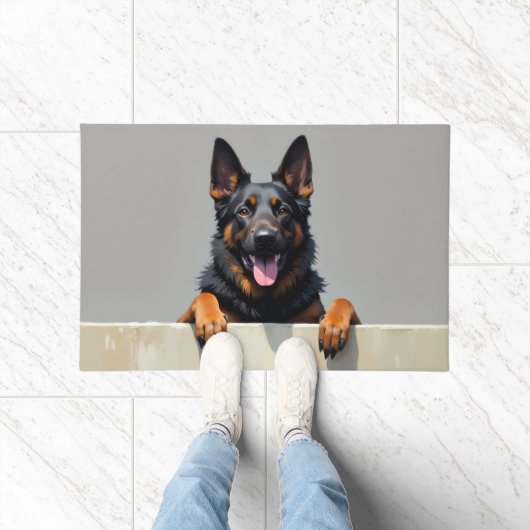 Belgian Shepherd Doormat Art ドアマット (室内)