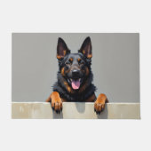Belgian Shepherd Doormat Art ドアマット (正面)