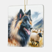 Belgian Tervuren セラミックオーナメント (左)