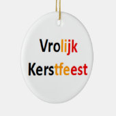 belgian vrolijk kerstfeest Ornament セラミックオーナメント (右)