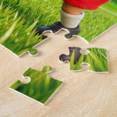 Belgian waffle versus Austrian schnitzel soccer du ジグソーパズル (側面)