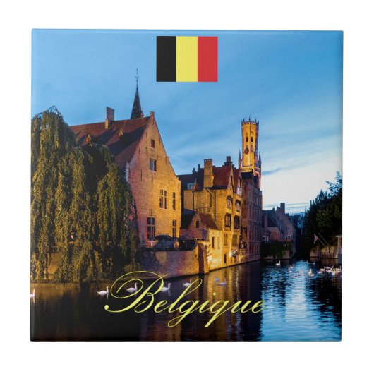 Belgique中世ブルージュ – Pro Photo タイル (正面)