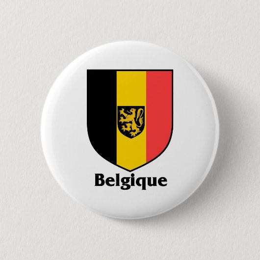Belgique頂上/ベルギーの旗 缶バッジ (正面)