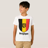 Belgique頂上/ベルギーの旗 Tシャツ (正面フル)