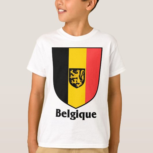 Belgique頂上/ベルギーの旗 Tシャツ (正面)