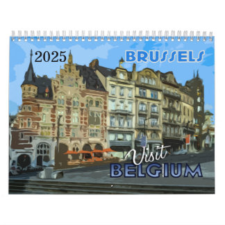 Belgium Calendar 2025 from serie Visit.. カレンダー