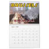 Belgium Calendar 2025 from serie Visit.. カレンダー (3月 2027)