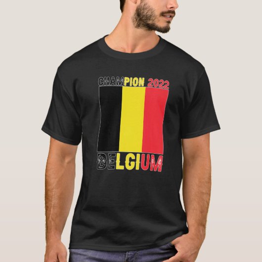 Belgium Champion Belgium Soccer Fan 2022 Tシャツ (正面)