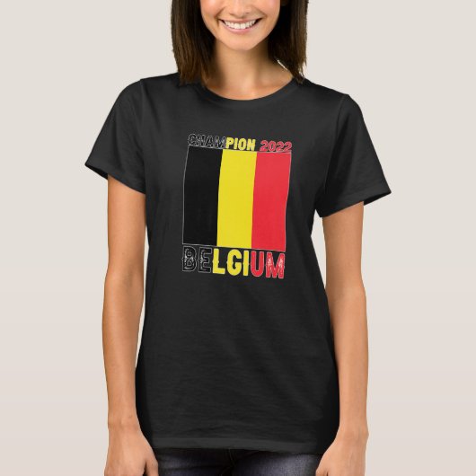 Belgium Champion Belgium Soccer Fan 2022 Tシャツ (正面)