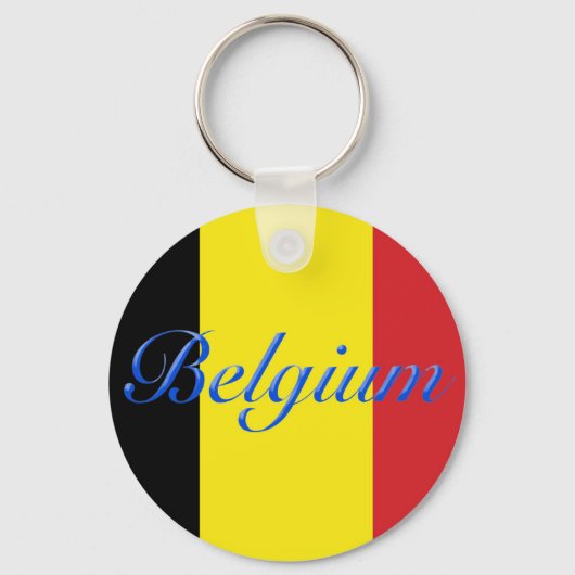 Belgium flag キーホルダー (正面)