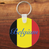 Belgium flag キーホルダー (正面)