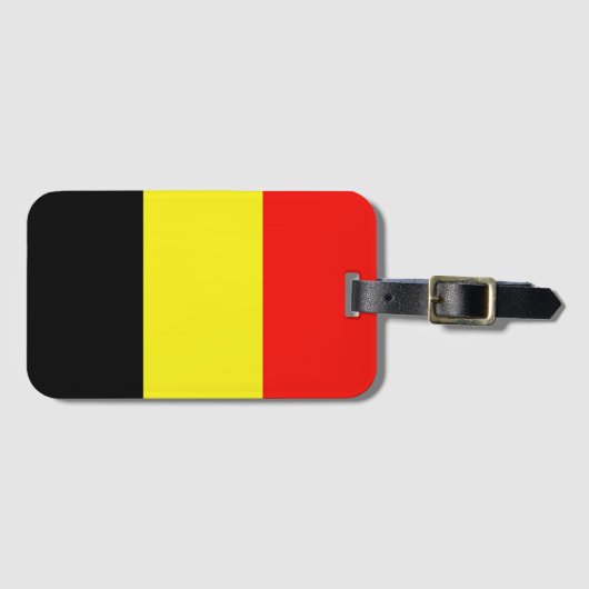 Belgium Flag ラゲッジタグ (正面横)