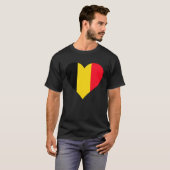 Belgium Flag Heart Belgium Gifts Love Belgium Tシャツ (正面フル)