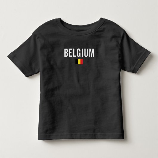 Belgium Flag - Patriotic Flag トドラーTシャツ (正面)