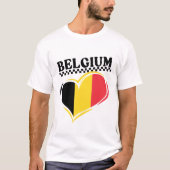 Belgium flag tシャツ (正面)