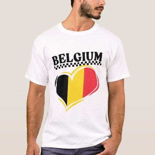 Belgium flag tシャツ (正面)