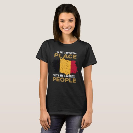 Belgium flag tシャツ (正面フル)