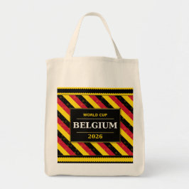Belgium Football Fan Flag Colors Stripe Pattern トートバッグ