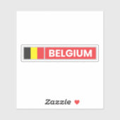 Belgium National Flag シール (シート)