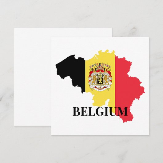 Belgium Silhouette, flag, (正面/裏面)