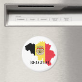 Belgium Silhouette, flag, マグネット (インサイチュ (食洗機))