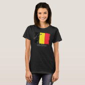 Belgium Soccer Fan 2022 National Football Team Fl Tシャツ (正面フル)