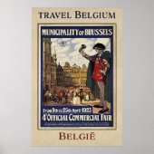 Belgium Travel Poster (1923) ポスター (正面)