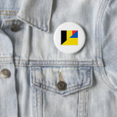 Belgium Ukraine Flag Belgian Ukrainian Nationality 缶バッジ (インサイチュ)