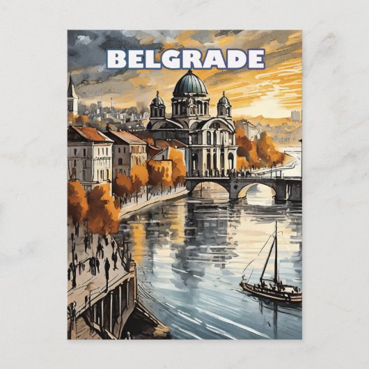 Belgrade, capitale des contrastes ポストカード (正面)