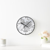 Belgrade Clock City Line Art ラウンド壁時計 (ホーム)