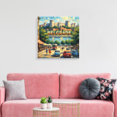 Belgrade Fortress Boulevard Scene Canvas キャンバスプリント (インサイチュ (リビング))