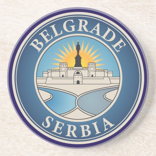 Belgrade Serbia Eastern Europe コースター (正面)
