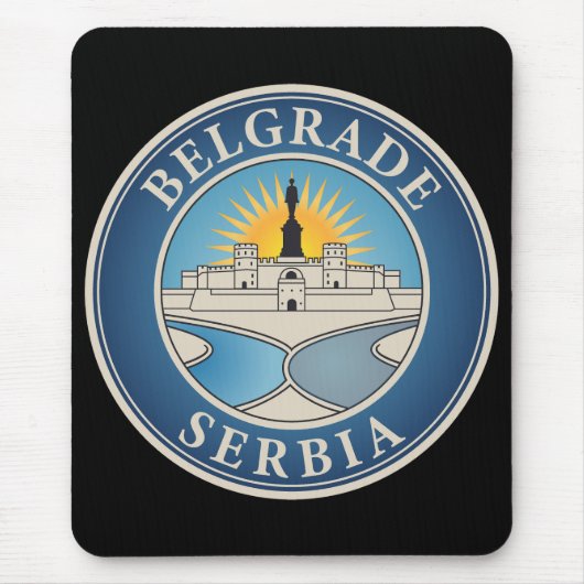 Belgrade Serbia Eastern Europe マウスパッド (正面)