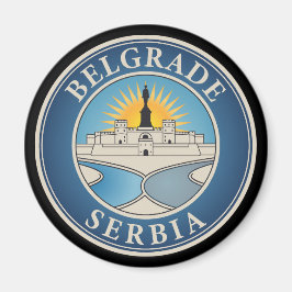 Belgrade Serbia Eastern Europe マグネット