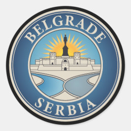 Belgrade Serbia Eastern Europe ラウンドシール