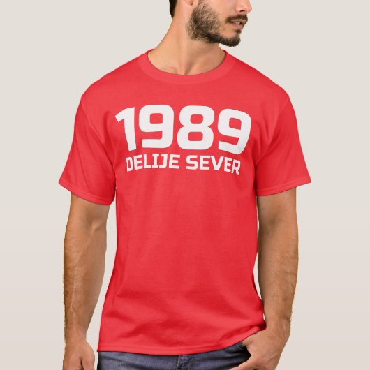 Beli Tekst Delije Sever 1989 Tシャツ (正面)