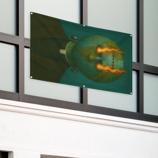 BELIEF Banner 横断幕 (ビルの外側)