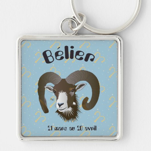 Bélier 21 mars au 20 avril Porte-clés キーホルダー (正面)