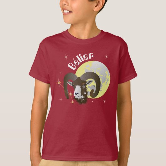 Bélier 21 mars au 20 avril tシャツ (正面)