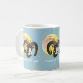 Bélier 21 mars au 20 avril Tasses コーヒーマグカップ (正面左)