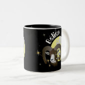 Bélier 21 mars au 20 avril Tasses ツートーンマグカップ (正面右)