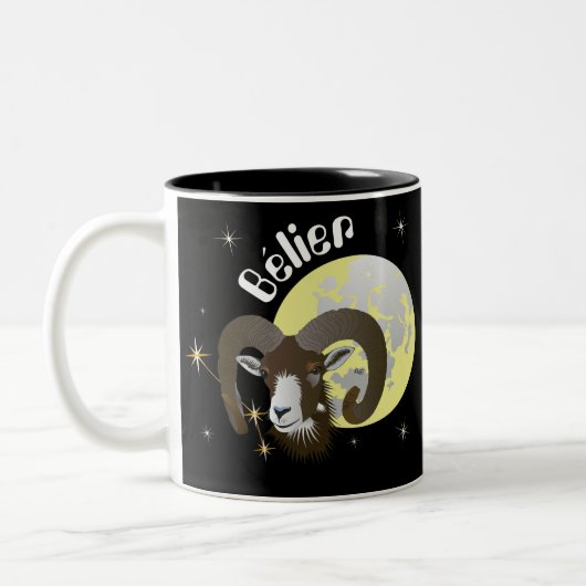 Bélier 21 mars au 20 avril Tasses ツートーンマグカップ (左)