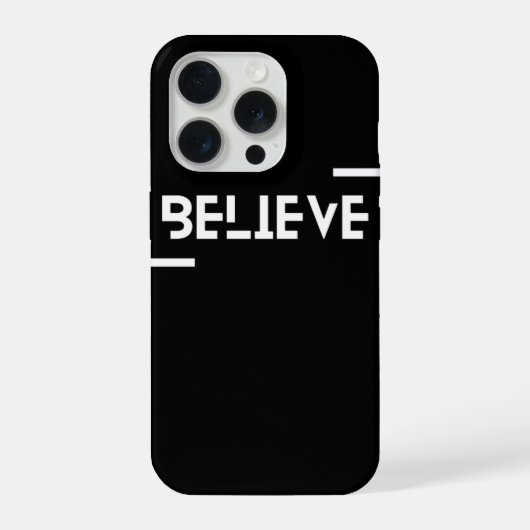 BELIEVEデザインのiPhoneケース iPhoneケース (裏面)
