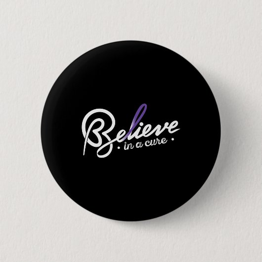 Believe1- てんかん啓発リボン  缶バッジ (正面)