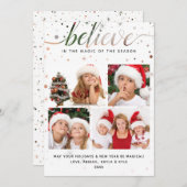 「BELIEVE」+ カラー・マッチング・タイポグラフィを信じて シーズンカード (正面/裏面)