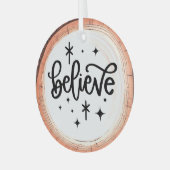 Believe クリスマス ガラスオーナメント (正面左)